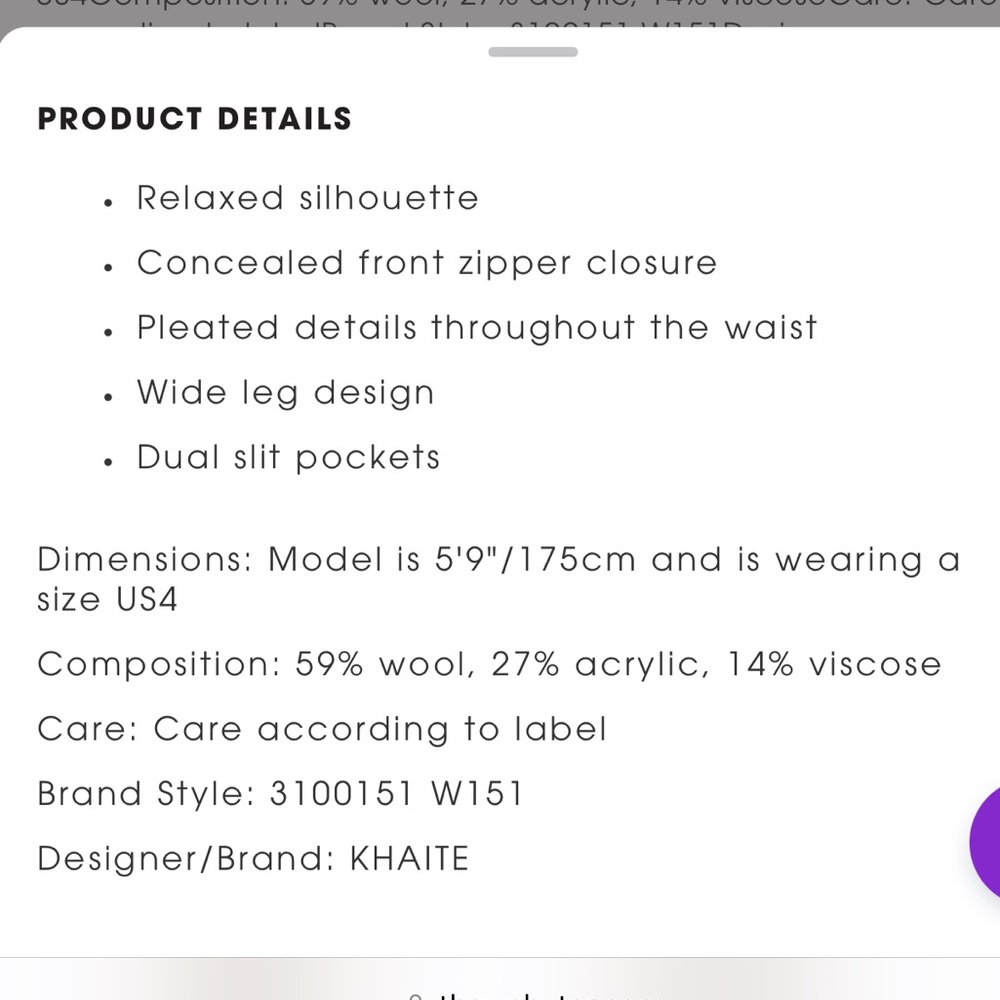 Khaite Rico pants - Picture 3 of 3